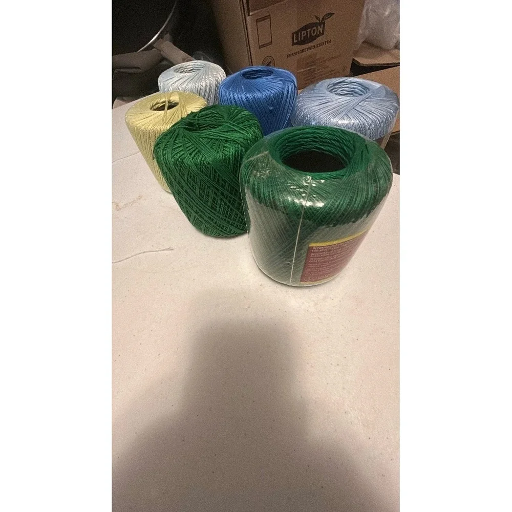 Bundle 2 new & 4 used South Maid Crochet Thread Size 10